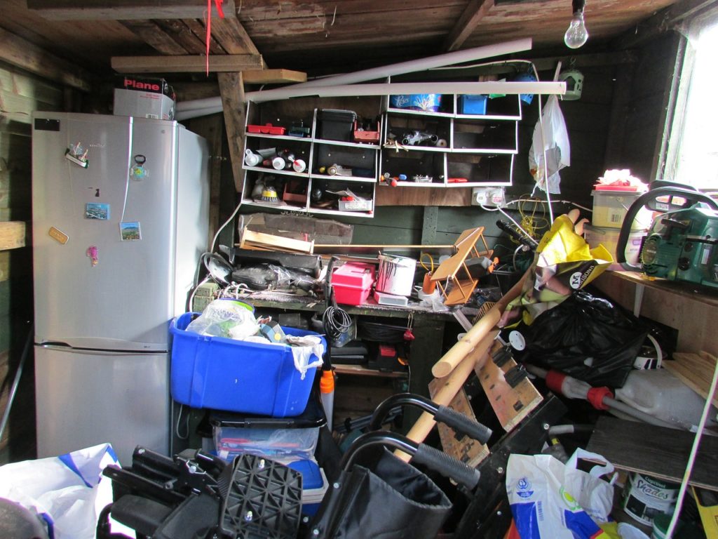 clutter, mess, untidy
